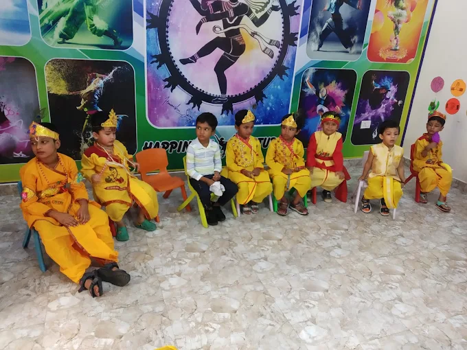 Mother and child performing musical celebration at Kiddie Clouds Lucknow